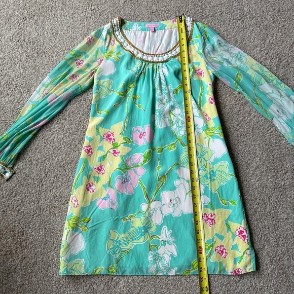 Lilly Pulitzer Madly Glamorous Harper Silk Beaded Dress - Picture 15 of 15